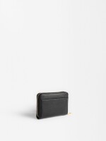 Cartera Básica Con Textura negro