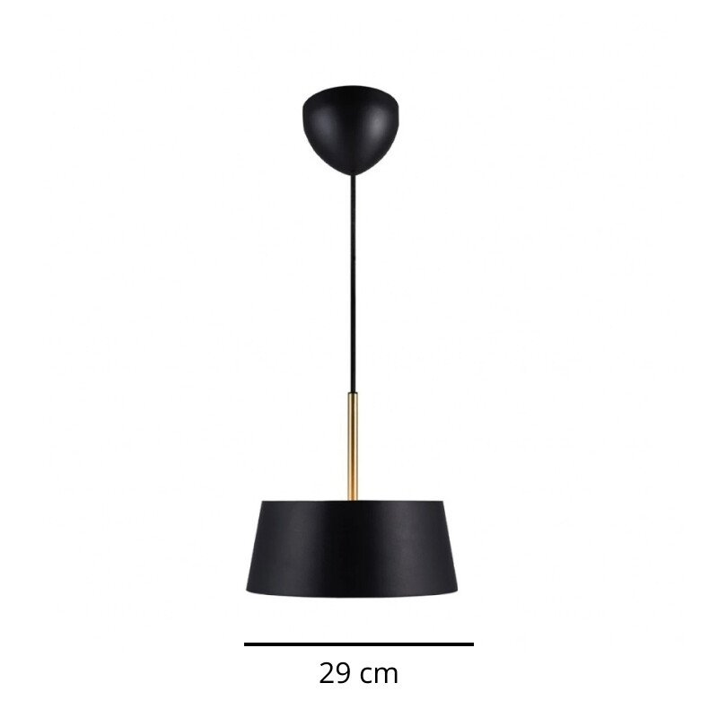 ARTEFACTO COLGANTE DECORATIVO BENSON SMALL - NEGRO Lámpara Colgante Decorativa Benson Small Negra