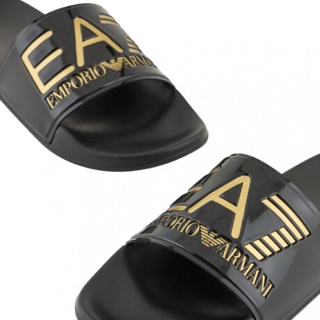 Oversized Logo - EA7 Emporio Armani - White/Black BLACK/GOLD