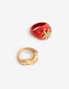 Sets Anillos Color Set De Anillos Chaucha Y Tomate - Dorado Oro Amarillo