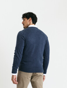 470313 SWEATER V HARRINGTON URBAN Azul Melange