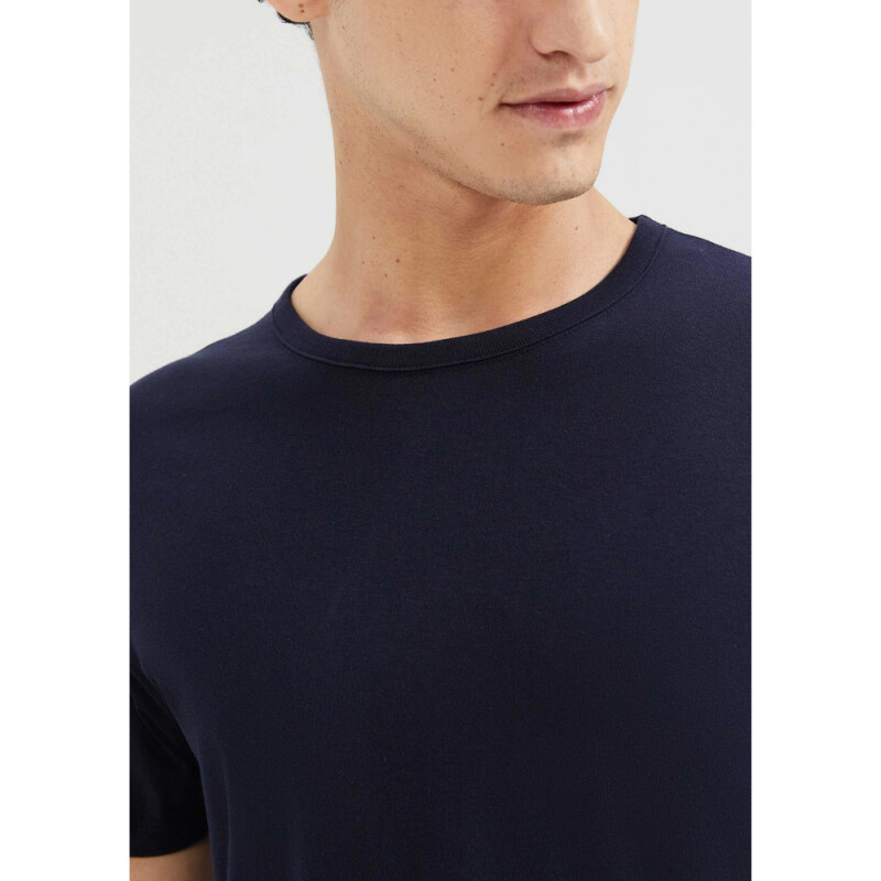 CAMISETA MM MASC AZUL ESCURO