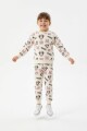 Conjunto m/l largo full print niña MINNIE BLANCO