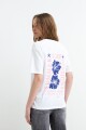 Remera m/c estampada Always Summer BLANCO