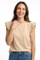 Remera m/c con volados MAIZ