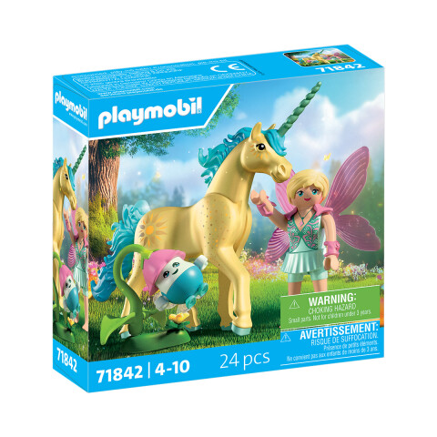 Unicornio y Hada en el Bosque Playmobil 24 Piezas U