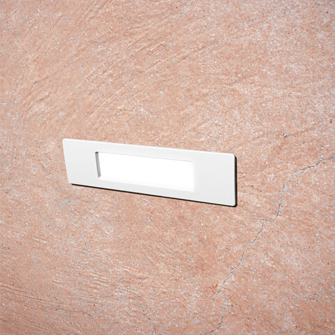 Luminaria de embutir rectangular blanco 8,5W cálida IP55 FL0924X
