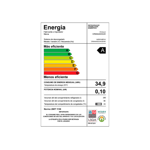 Heladera Consul No Frost CRM44AKDUW Heladera Consul No Frost CRM44AKDUW
