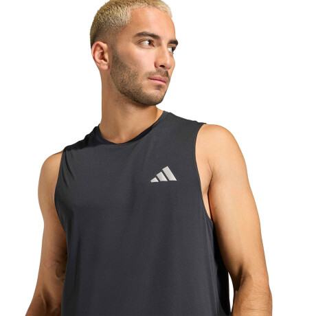 Top de Hombre Adidas Run Ess Tank M Negro
