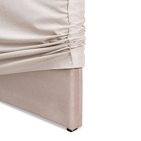 RESPALDO CON FUNDA QUEEN TELA NATURAL-BEIGE MARIA