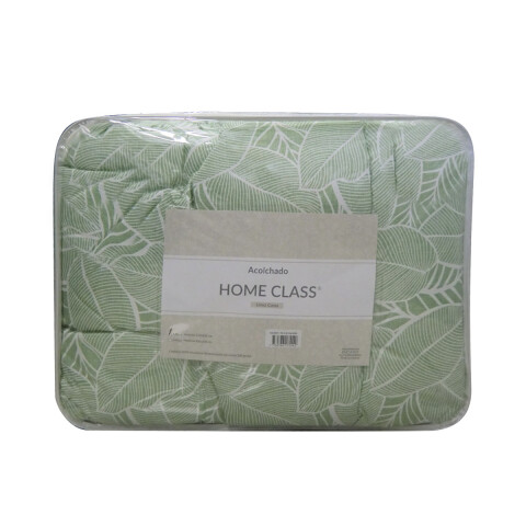 Acolchado 2 Plazas Home Class 100% Microfibra D 660 HOJA VERD