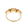 Anillo Trilogy-Plata rodinada con micra oro 18k-Piedra Citrino-AN2003 conpiedra