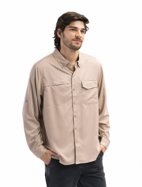 Camisa Manga Larga Creta Beige