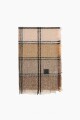 Pashmina a cuadros tostado