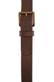Cinto cuero c/detalle de costura Chocolate