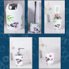 Set De 6 Accesorios Para Baño Estampado