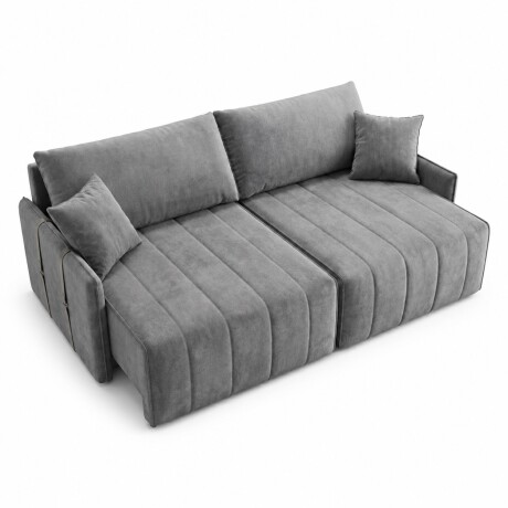 SILLÓN SOFÁ DOMINI 2 CUERPOS RETRACTIL AJUSTABLE GRIS