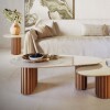 Mesa de centro Organic Large - Linea Manhattan Natural / Blanco