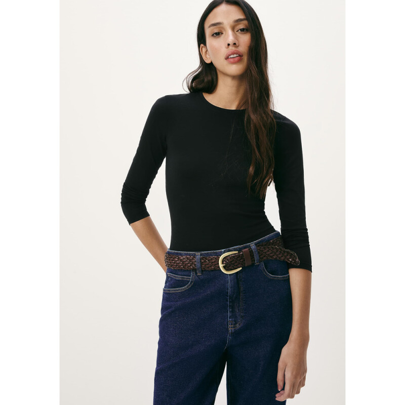 BLUSA ML FEM PRETO ESCURO