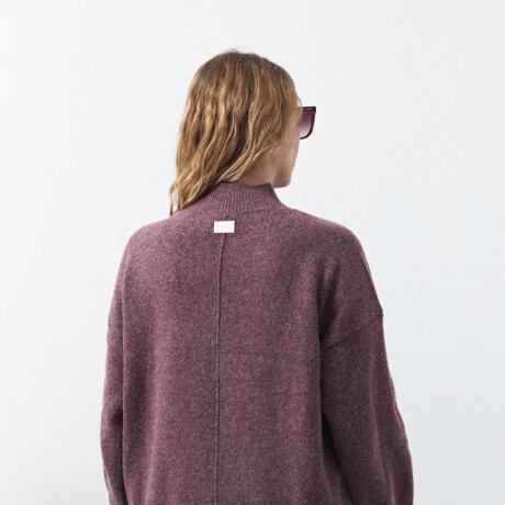 POLERA ISLAND Bordó Merlot