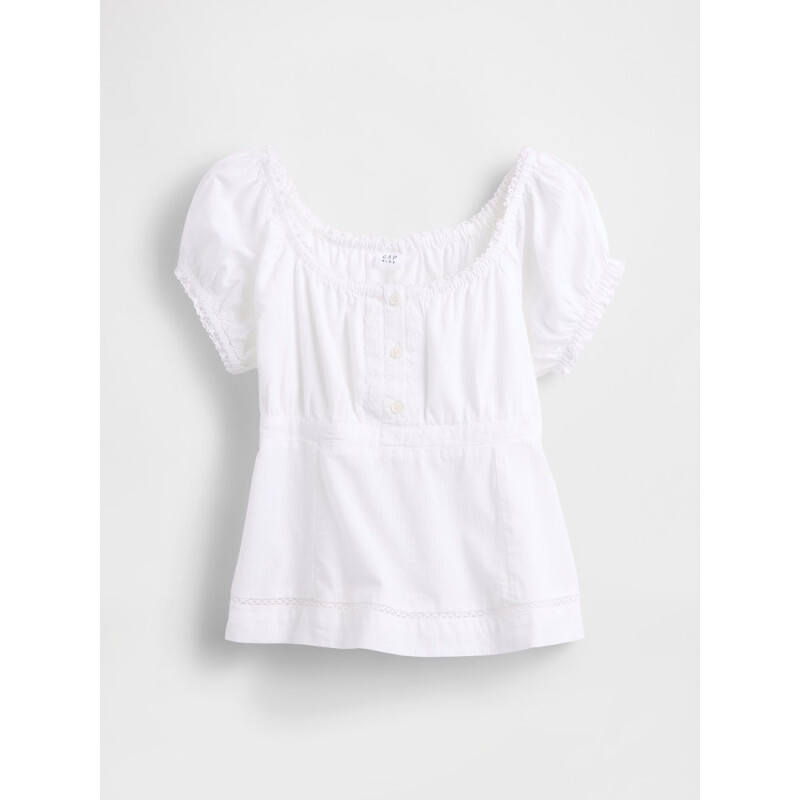 SS HNLY WOV TOP OPTIC WHITE