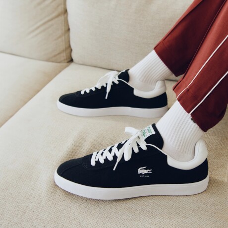 Championes Lacoste Baseshot Leather Black White