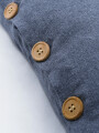 FUNDA ALMOHADON BOTONES GRIS