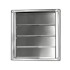 Rejilla Veneciana Ventilación Acero Inoxidable 185 x 185mm / Ø15cm Rejilla Veneciana Ventilación Acero Inoxidable 185 x 185mm / Ø15cm