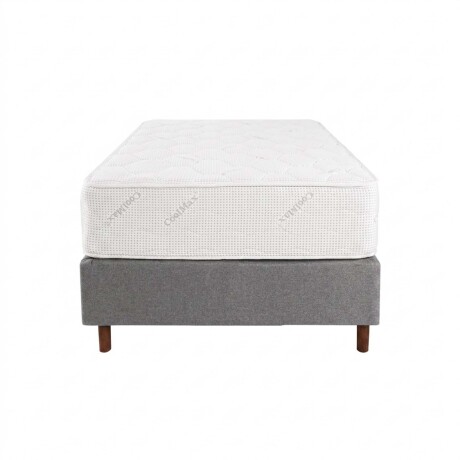 SOMMIER 1 PLAZA RESORTES POCKET DENSIDAD CRYSTAL