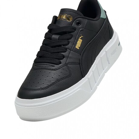 Championes Puma Cali Court Black/White/Green