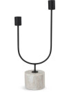Candelabro KURT 15x7x33 cm negro Candelabro KURT 15x7x33 cm negro