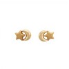 Caravanas Luna y Estrella oro - Oro bajo - Sin piedra- CA8139 sinpiedra