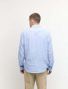 012765 CAMISA LINO WIN Celeste