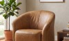 Butaca Giratoria 1 Cuerpo Air Vintage - 100% Cuero Copper