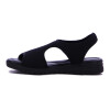 Sandalia Comfortflex Elastizada Mujer Negro-negro
