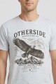 Camiseta estampada Águila GRIS MELANGE