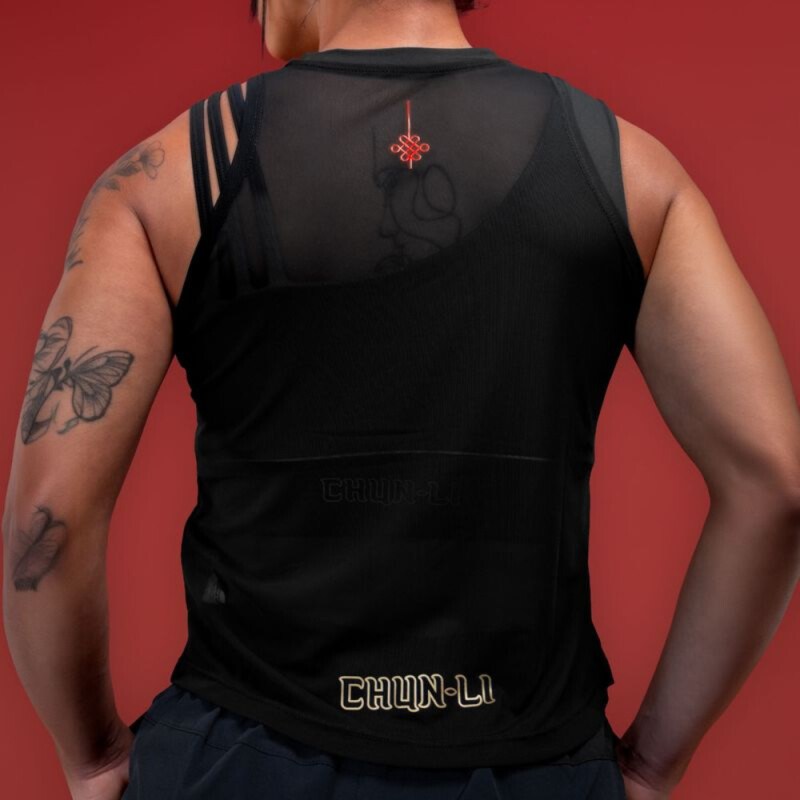 TANK FEM EVERLAST SF CHUN LI BK NEGRO