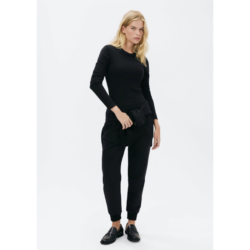 CAMISETA ML FEM PRETO ESCURO