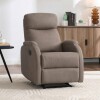 Sillón Recliner 1 Cuerpo Cuero Sintético - Adri Marrón