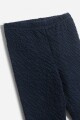 Legging con textura AZUL MARINO