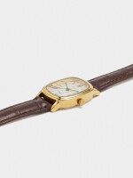 Reloj Rectangular Con Pulsera Efecto Piel marron