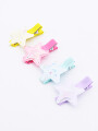 PINZA ESTRELLA PACK X 4 MULTICOLOR