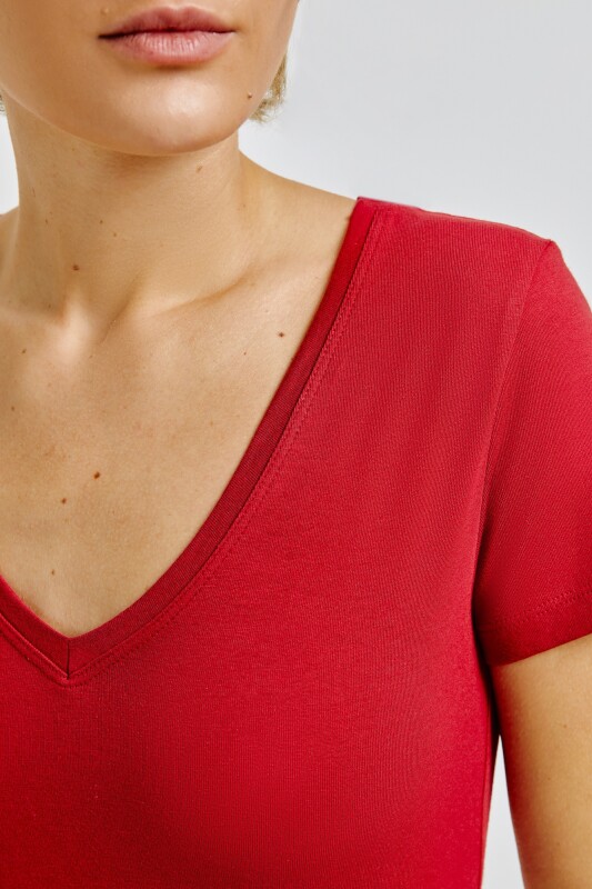 BLUSA MM FEM ROJO OSCURO
