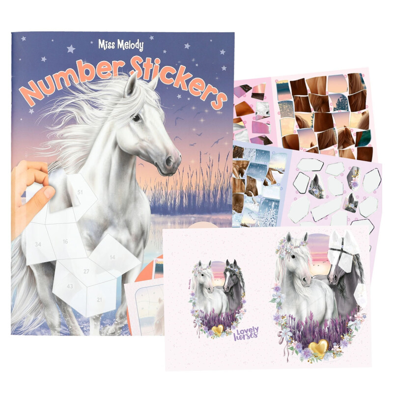 Libro de stickers por números Miss Melody Top Model Libro de stickers por números Miss Melody Top Model