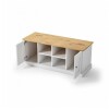 Rack de tv 2 Puertas 2 Estantes Linea Valenciana Blanco Rack de tv 2 Puertas 2 Estantes Linea Valenciana Blanco