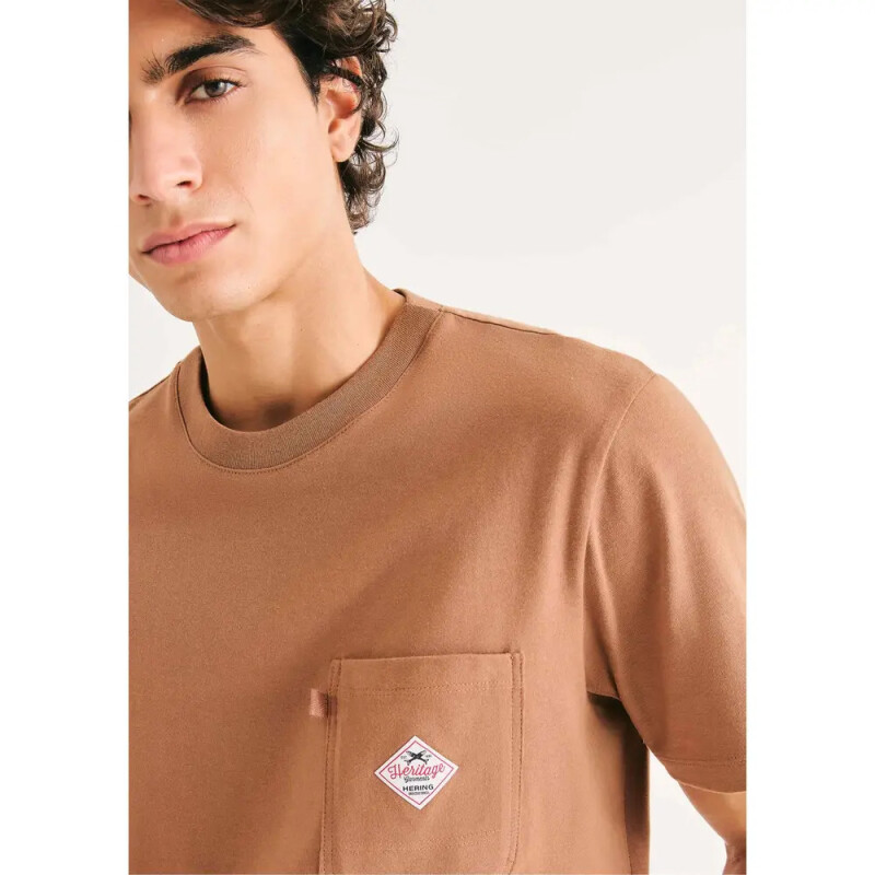 CAMISETA MM MASC MARROM ESCURO