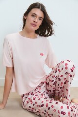 PIJAMA LARGO KISS Rosa