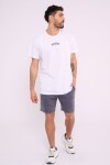 Remera oversize estampada Blanco