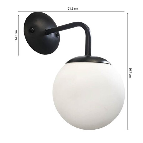 APPMI31 Luminaria de Pared Miami Negro