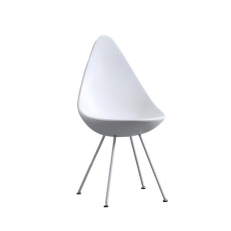 SILLA DE COMEDOR PP-Y-METAL BLANCO DROP
